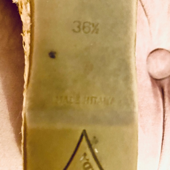 🍊 Orange colored Prada Wicker Open Toed Wedges - Picture 9 of 16